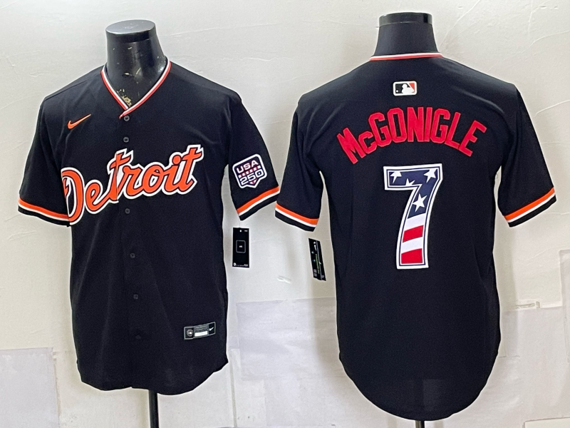 Men Detroit Tigers #7 McGonigle black Nike 2026 MLB Jersey 071500